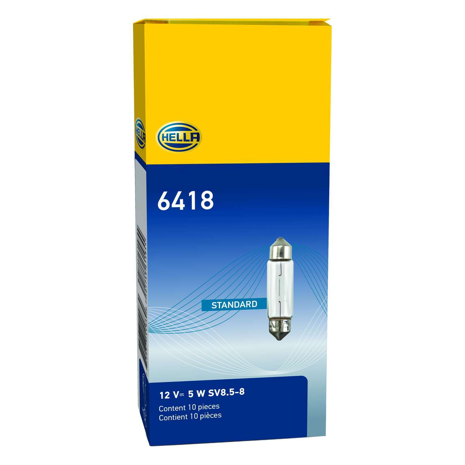 HELLA 6418 Bulb 6418 12V 5W Sv8.5-8 T3.25 10X35Mm Multi