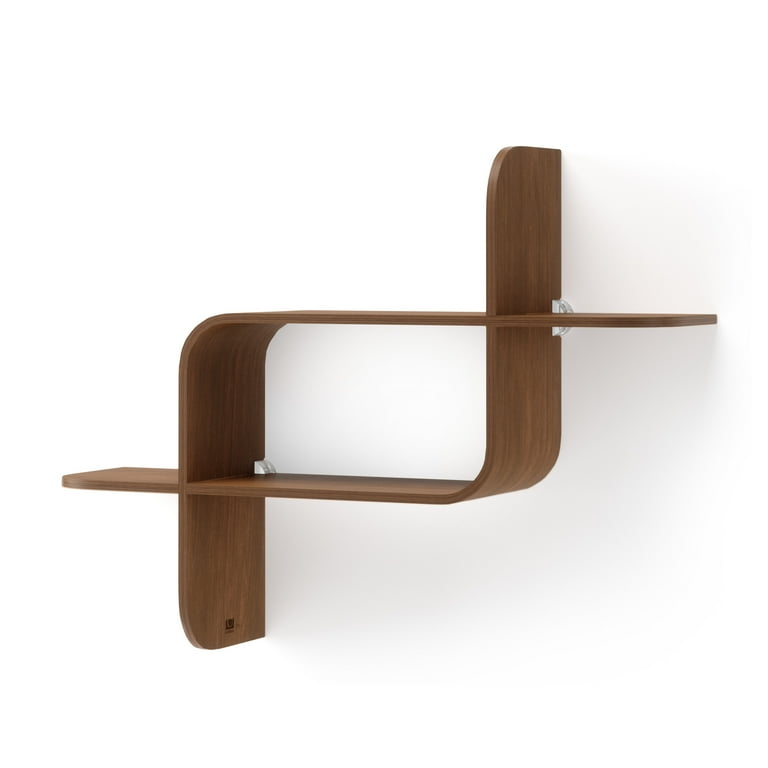 【タイムセール】Umbra Montage 木製シェルフ Amazon.com: Umbra Montage Wall Shelf Light Walnut : Home