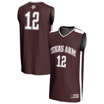 Unisex GameDay Greats #12 Maroon Texas A&M Aggies Lightweight Basketball Fashion Jersey
