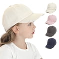 thumbnail image 4 of 9 Pieces Toddler Baseball Hat Kid Toddler Baseball Cap Washed Cotton Washed Adjustable Caps Hats for Toddler Boys Girls (2-5 Years Old), 4 of 8