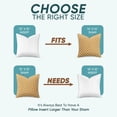 thumbnail image 4 of Pillowflex Synthetic Down Alternative Pillow Inserts for Shams - Comfy Pillows for Sleeping, Perfect Pillow & Best Sleeping Pillows, Handmade Down Alternative Throw Pillow Inserts - (15x15 Set of 2), 4 of 4