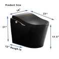 thumbnail image 3 of Tankless Modern Smart Toilet with Heated Seat,Warm Water and Dry,Auto Open/Close, 3 of 12