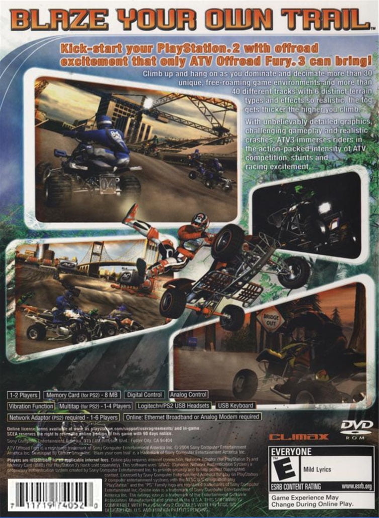 ATV Offroad Fury 2 - (PS2) PlayStation 2 – J&L Video Games New