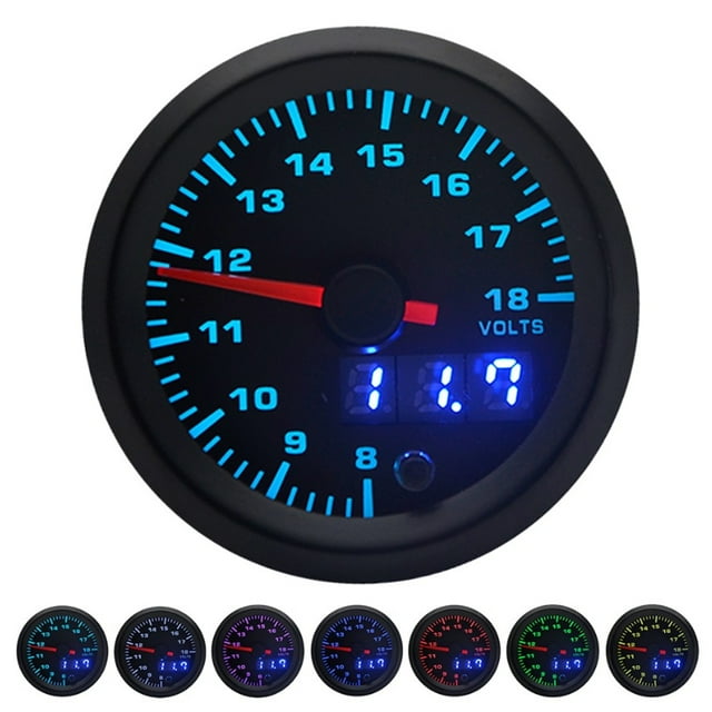 Car Volt Meter,Digital Voltage Gauge Pointed Voltmeter Gauge Voltage Gauge Custom Engineered