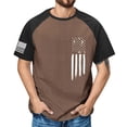 thumbnail image 2 of JLFKNG Mens T-Shirts Independence Day Style Usa Flag Printed Patriotic Shirts For Men Short Sleeve Crew Neck Breathable Loose Fit Suitable For Vacation, 2 of 4