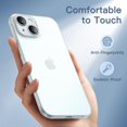 thumbnail image 6 of JETech Ultra Slim (0.35mm Thin) Case for iPhone 15 6.1-Inch, Camera Lens Cover Full Protection, Lightweight Matte Finish PP Hard Minimalist Case, Support Wireless Charging (Frosted Clear), 6 of 6