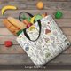 thumbnail image 5 of Balery Colorful Mushrooms and Plants Bolsa de Mano para Mujeres con Cremallera, Bolsa de Gimnasio con Compartimentos, Bolsa para Laptop, Bolsa para Trabajo, 5 of 7