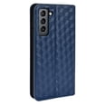 thumbnail image 2 of Flip Wallet Case for Samsung Galaxy S21, Plating PU Leather with RFID Blocking Credit Card & Cash Slot Kickstand Magnetic Closure Full Protective Phone Cover Women Men, Blue, 2 of 10