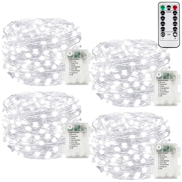 Reloj remoto String Lights BHCLIGHT, 4 unidades, 6 m, 240 LED