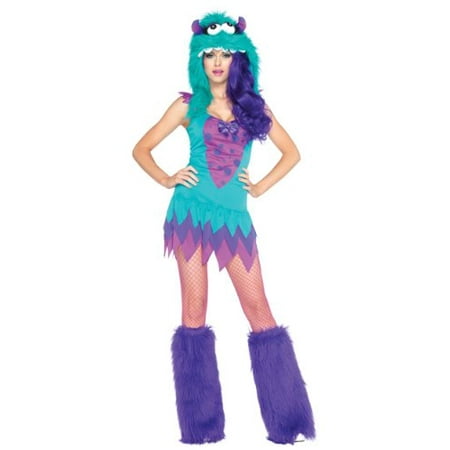 Leg Avenue Women's Fuzzy Frankie Cute Monster Halloween