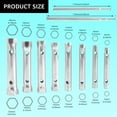 Danco Shower Valve Socket Wrench Set - 5-Piece Tool For Removing Tub/Shower Valves And Nuts