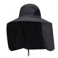 thumbnail image 2 of Sombrero de pescador informal con protección solar para playa, camping, escalada, deportes, mujeres y hombres. Negro, 2 of 9