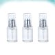 thumbnail image 4 of EeaseMX 3 botellas vacías con bomba para cosméticos, aceites esenciales, portátiles (plateadas y blancas, 30 ml), 4 of 7