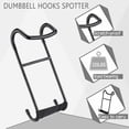 thumbnail image 5 of KORIKAHM Dumbbell Spotter Hooks Pair,Heavy Duty Steel Dumbbell Hooks Safety Connector for Barbell Bench Press Workout, 5 of 9