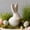 💕White_Hot#918, variant on Easter Bunny Ceramic Figurine Cute Desktop Decor for Home, Spring Tabletop Ornament Gift, Pink or White, Small Size