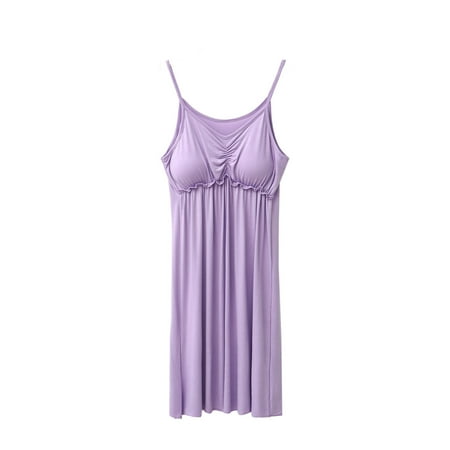 Tumotour Long Nightgowns For Women Dress Pajamas Loungewear Sleeveless Nightgown Sleepwear Chemise Lingerie Dress Tank Sleepwear Nightshirt