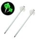 thumbnail image 3 of 10 Pcs Luminous Camping Tent Pegs Set,Florescent Metal Stakes for Secure Pitching, Essential Outdoo, 3 of 5