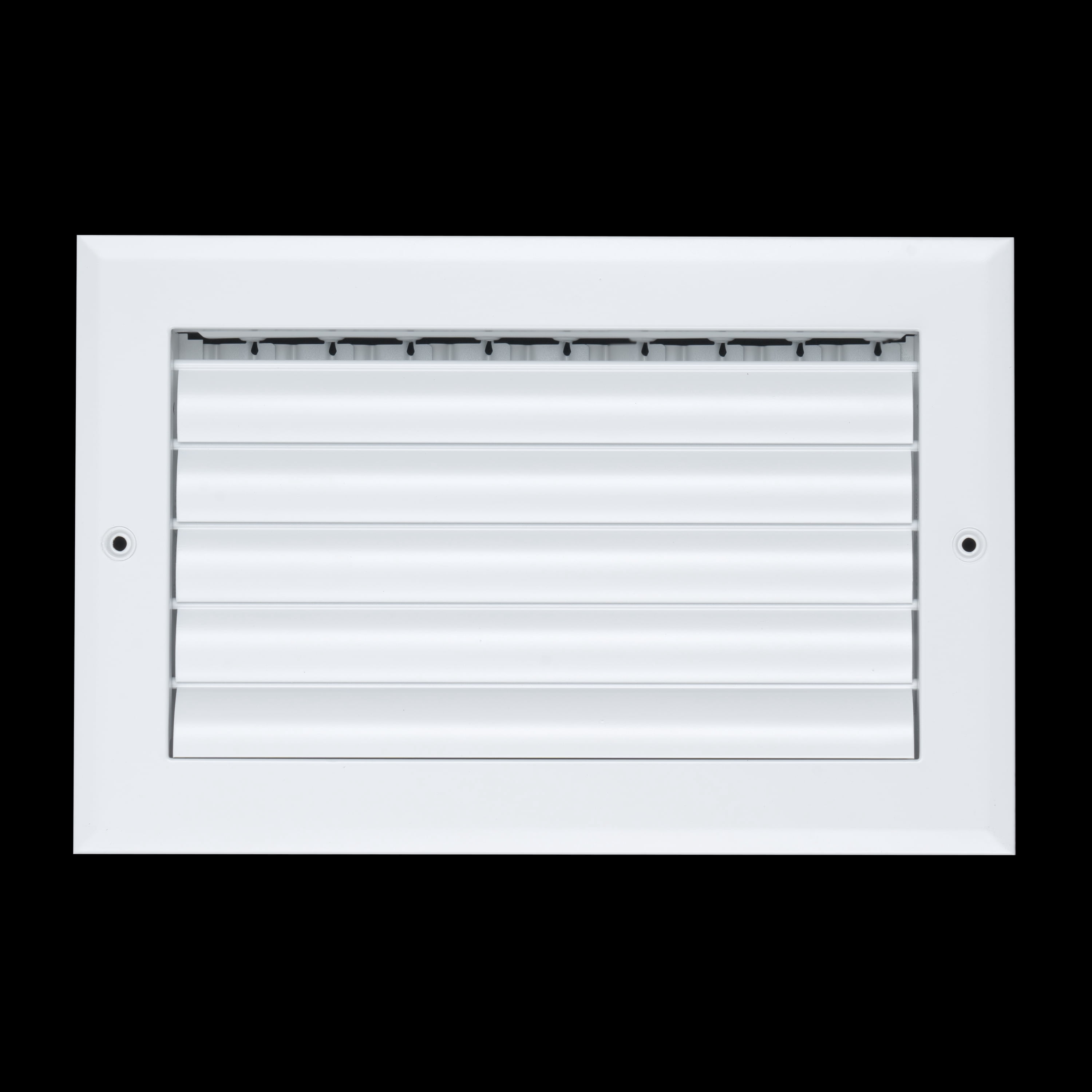 Fits 10x6 Duct Opening Aluminum 1-WAY Adjustable Air Supply Grille by Handua | Curved Blade Register Vent Cover for Sidewall & Ceiling | White | Outer Size: 11.75" X 7.75"