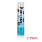 Re Fresh Fast Absorbing Powder Spray Scene Can Dry Shampoo Hair Cleansing Care Tropical Coconut Freeze Vanilla 2 PACK