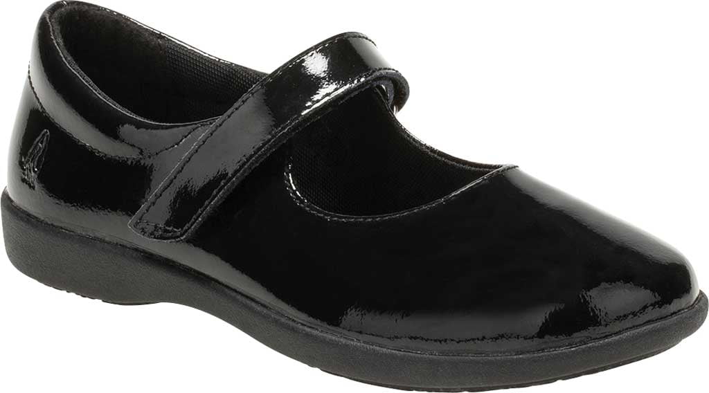 Girls Leather School Shoes Mary Jane Scuff Resistant Black Patent Party Shoes 