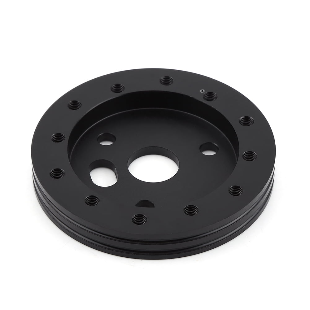 Entretoise de Roue Universelle Entretoise de Voiture 0.5 Pouces Moyeu pour Volant 6 Trous à Adaptateur 3 Trous Populaire Noir