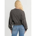 thumbnail image 3 of Jessica Simpson Women's and Women's Plus Rahmona Studded V-Neck Pullover Top, Sizes XS-4X, 3 of 6