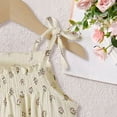 thumbnail image 4 of Faraee 0-18 Months Infant Newborn Baby Girl Floral Romper Spaghetti Strap One Piece Jumpsuit Shorts Toddler Summer Overall Clothes Light Pink, 4 of 6