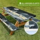 thumbnail image 2 of Outdoor Windproof and Dustproof Tablecloth Cover Oil Painting Picnic Table Cover with Bench Cover 3-Piece Set, 2 of 5