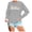 Light Gray, variant on Womens Sweatshirt Halloween Crewneck Quality Shirts for Women Plus Size Spooky Season Flower Ghost Spooky Sweater Blouses Pullover Top Halloweens Clothes