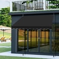 thumbnail image 5 of Barara King Patio Awning, Outdoor Window Door Awning,78.7"D x 59.1"W x(78.7 -118.1)"H Retractable Awning Black, 5 of 13
