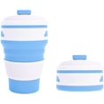 thumbnail image 1 of 1 Uds 1 Uds taza plegable multifunción Taza de Viaje plegable a prueba de fugas plegable para Picnic Camping al aire libre Rojo Verde, 1 of 5