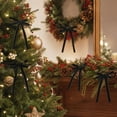 thumbnail image 6 of Trovenix 12 Pack Christmas Vintage Double Ear Velvet Bow Hanging Ornaments Set For Xmas Tree Holiday House Party Decoration, 6 of 6