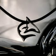 thumbnail image 2 of "Frenzy" Reef Shark Ocean Theme Sea LIfe Pewter Pendant Necklace Hematite Finish, 2 of 9