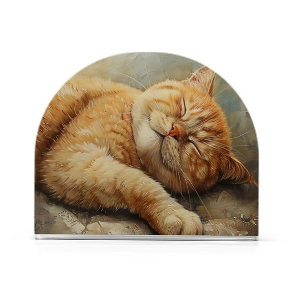 Sleep Cat Napkin Holders for Tables Napkin Stand Paper Holder Organizer Tabletop Tissue Box Dispenser
