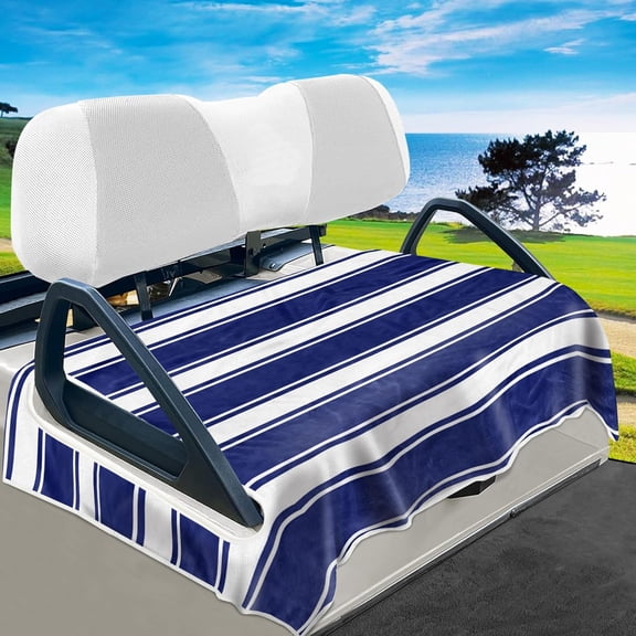Golf Cart Seat Covers, Soft Seat Towel Blanket Protects from Heat, Cold & Sweat, Machine Washable, Fits EZGO, Club Car, Yamaha and More 2 & 4 Passenger Carts