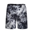thumbnail image 4 of Bibifish Womens Athletic Shorts All Day Comfort Printed Mesh Pocket Elastic Drawstring Waist Relaxed Workout Shorts, 4 of 5
