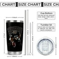 thumbnail image 3 of Cincinnati Tumbler Cup - Ideal Cincinnati Gifts for Men - 20 OZ Insulated Stainless Steel Coffee Travel Mug with Lid and Straw, 3 of 6