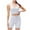 White, variant on Women Workout Sets 2 Piece Yoga Outfits Seamless Ribbed Sports Bra Crop Tank Top High Waist Biker Shorts Exercise Set,White XL