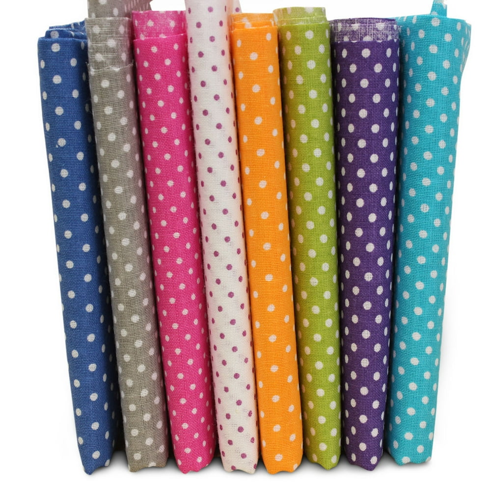7Pcs/set PreCut Quilt Fabric Cotton Cloth Craft Fat Quarter Bundle Patchwork DIY Quilting