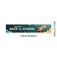 thumbnail image 3 of Colorful Welcome Back to School Banner with Planets Stars Rocket and School Supplies, Backdrop Decor for School Events Photography Props Classroom Decorations Party Decor, 3 of 4