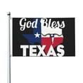 thumbnail image 2 of God Bless Texas Flag 3x5 Ft Outdoor Indoor With Grommet Garden Yard Banner Decorative Sign, 2 of 6