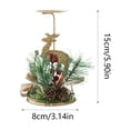 thumbnail image 2 of Portavelas de té con forma de reno dorado para Navidad, ideal para decorar cenas, bodas, candelabros de cedro con forma de piña, mesas para chimenea y fiestas., 2 of 6