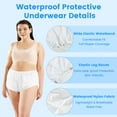 thumbnail image 3 of CARER Adult Diaper Cover for Incontinence Noiseless Leak-Protection Underwear Plastic Pants Waterproof Incontinence Underpants, 3 of 7