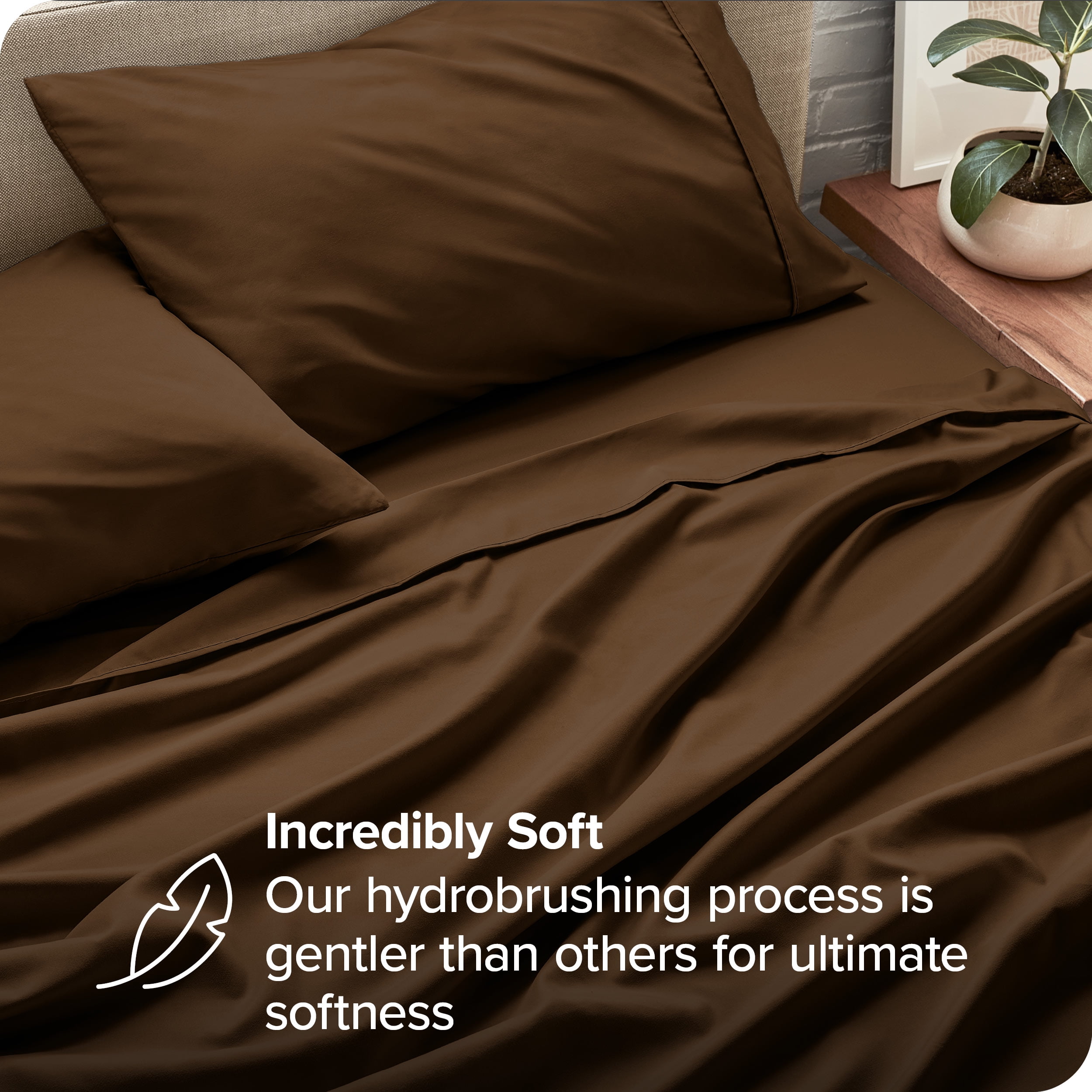 Bare Home Ultra-Soft Sheet Set - Premium 1800 Collection - Deep