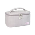 thumbnail image 1 of PU Makeup Bag - Open Cover, Solid Color & Portable - Spacious Storage for Cosmetics/Toiletries, 1 of 3