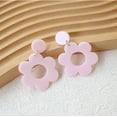 thumbnail image 5 of Vintage Y2k Multicolor Acrylic Daisy Flower Hollow Drop Dangle Neon Floral Earrings Retro 70s 80s Party Costume Accessory Summer Holiday Jewelry for Women, 5 of 5