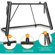AODSK U-Shaped Design Keyboard Display Stand, Steel Piano Stand with Locking Straps, Heavy-Duty Piano Stand