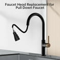 thumbnail image 6 of Matte Black FinishedPull Down Kitchen Faucet Head Replacement for Kitchen Faucet, 3-Modes & 7 Adapters, 6 of 7