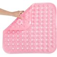 thumbnail image 1 of Alfombrilla de ba?o antideslizante, alfombrilla de ducha de forma cuadrada, alfombrilla de ba?o de PVC resistente al moho con ventosas, alfombrilla de masaje de pies duradera antibacteriana para ba?o (48x48 cm) LingWen 8390612323379, 1 of 1