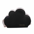 thumbnail image 2 of Bolsa Bolsos casuales de la de mensajero de la PU de la forma de la nube encantadora de las mujeres de la moda (negro) Tmvgtek Para estrenar, 2 of 9